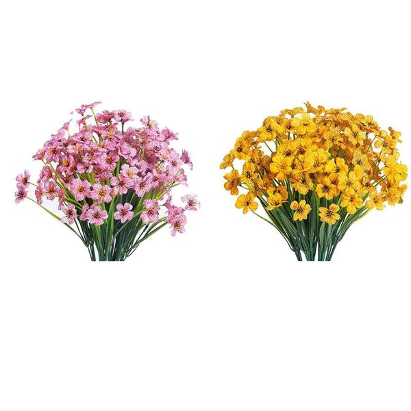 decorative flowers & wreaths 30pcs artificial flower outdoor plant garden porch window box decoration (pink & yellow)
decorative flowers & wreaths 30pcs artificial flower outdoor plant garden porch window box decoration (pink & yellow)