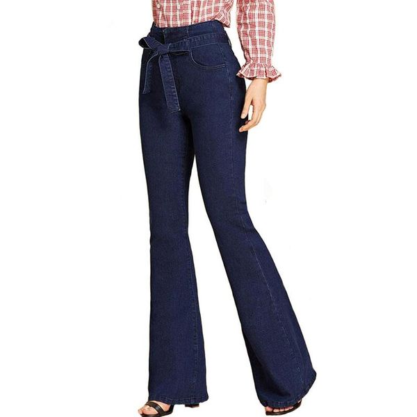 women's jeans navy tie waist flare woman denim trousers vintage women clothes 2021 fall high pants belted stretchy, Blue
women's jeans navy tie waist flare woman denim trousers vintage women clothes 2021 fall high pants belted stretchy, Blue