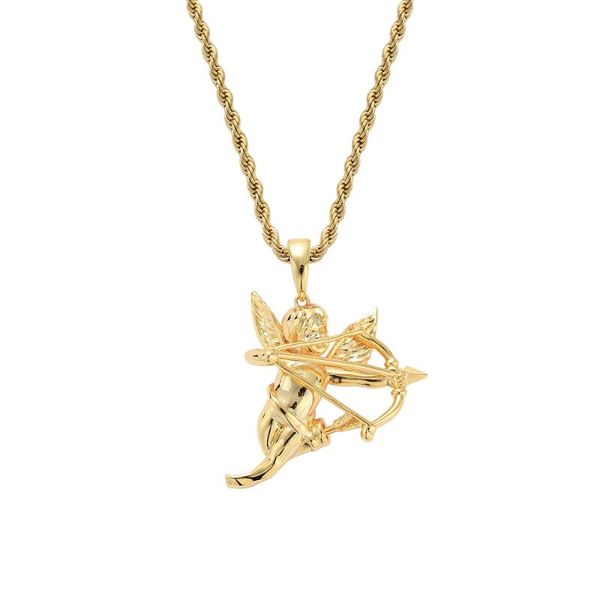 pendant necklaces fashion charm bling iced out brass angel necklace hip hop gift jewelry for men and women gifts, Silver
pendant necklaces fashion charm bling iced out brass angel necklace hip hop gift jewelry for men and women gifts, Silver
