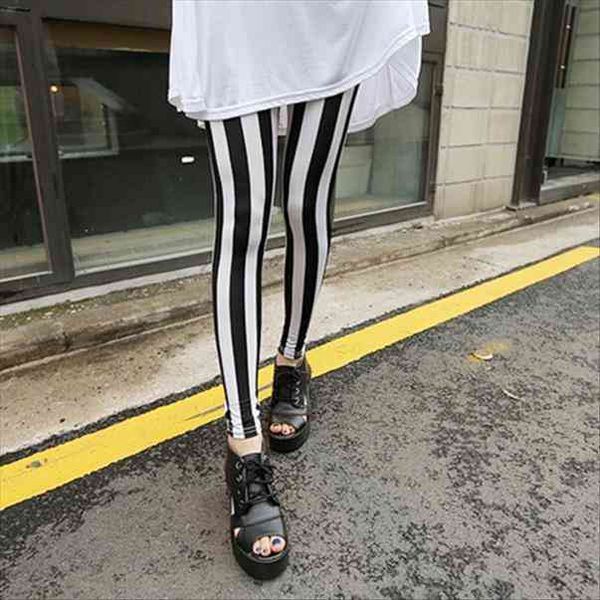 fashion womens black white vertical stripes leggings raps skinny pants retail wholesale 6dnt
fashion womens black white vertical stripes leggings raps skinny pants retail wholesale 6dnt