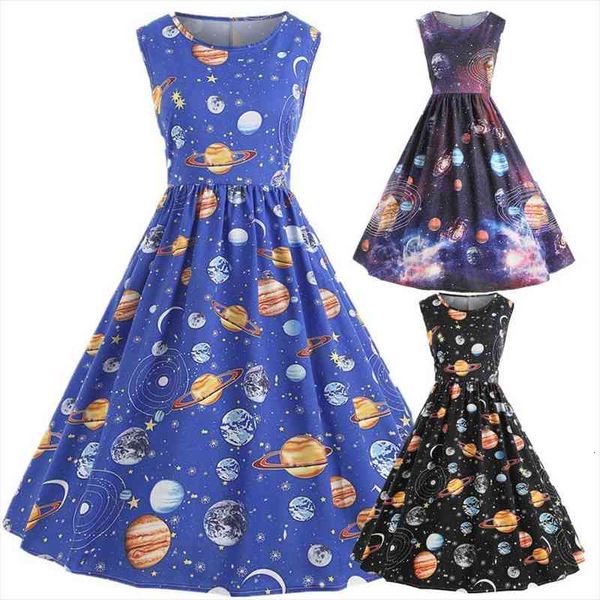 summer cosmic sky planet women girl pleated vintage printing starry space sweet dress, Black;gray
summer cosmic sky planet women girl pleated vintage printing starry space sweet dress, Black;gray