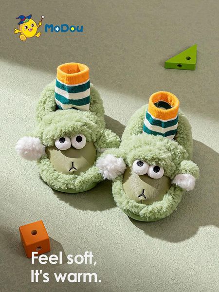 slipper mo dou children cotton shoes winter cartoon sheep shape girls boys warm toddler slippers fluffy plush home outdoor soft sole, Black;grey
slipper mo dou children cotton shoes winter cartoon sheep shape girls boys warm toddler slippers fluffy plush home outdoor soft sole, Black;grey