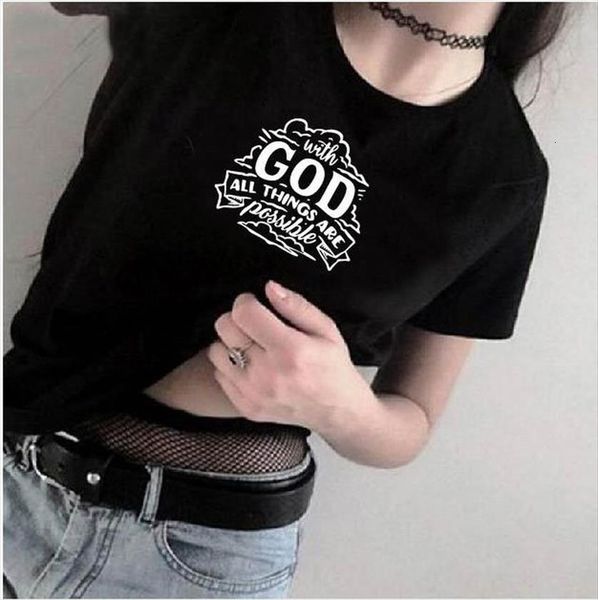 with god letters print womens t shirt short sleeve o neck loose ladies causal tee clothes, White
with god letters print womens t shirt short sleeve o neck loose ladies causal tee clothes, White