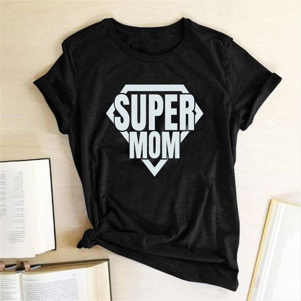 mothers day super mom print women t shirt casual short sleeve funny for harajuku tee, White
mothers day super mom print women t shirt casual short sleeve funny for harajuku tee, White