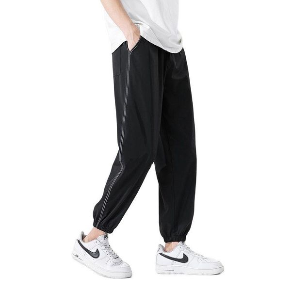 men's pants ice silk casual for men thin summer 2021 loose air conditioning quick-dry sports long korean fashion fitness, Black
men's pants ice silk casual for men thin summer 2021 loose air conditioning quick-dry sports long korean fashion fitness, Black