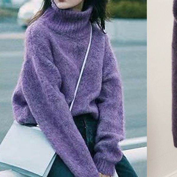 2021 new women purple retro turtleneck plush textured sweater ladies pullover mrfy, White;black
2021 new women purple retro turtleneck plush textured sweater ladies pullover mrfy, White;black