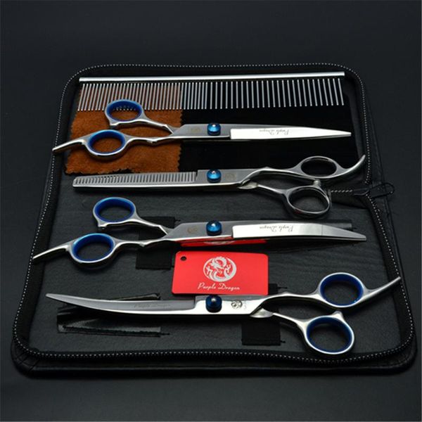 hair scissors 5pcs suit 3001# 6" jp purple dragon comb+cutting+thinning+up&down curved shears professional pets clippers for dogs
hair scissors 5pcs suit 3001# 6" jp purple dragon comb+cutting+thinning+up&down curved shears professional pets clippers for dogs