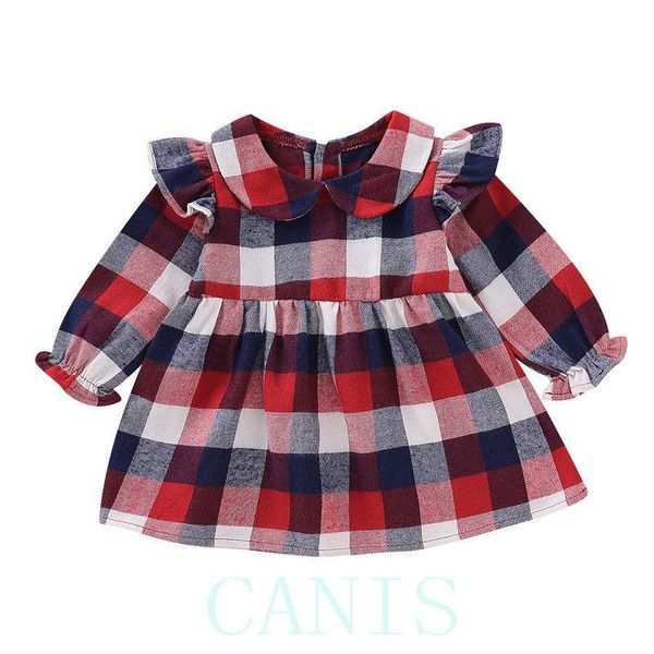 girl's dresses 2021 spring autumn born toddler baby girl dress long sleeve plaid princess party casual cute clothes 0-24m, Red;yellow
girl's dresses 2021 spring autumn born toddler baby girl dress long sleeve plaid princess party casual cute clothes 0-24m, Red;yellow