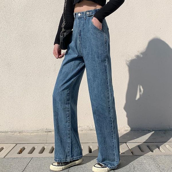 women's jeans jmprs woman high waist wide leg denim pants spring vintage straight blue streetwear casual ladies korean baggy jean 2021
women's jeans jmprs woman high waist wide leg denim pants spring vintage straight blue streetwear casual ladies korean baggy jean 2021