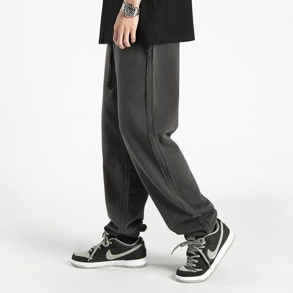 men's pants high street sports trousers for boys washed and old fashion brand casual autumn winter drape european american lo, Black
men's pants high street sports trousers for boys washed and old fashion brand casual autumn winter drape european american lo, Black