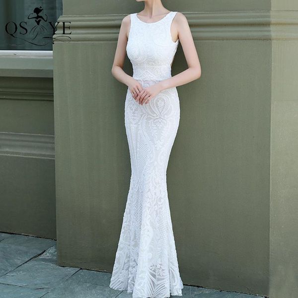 party dresses white sequin prom sleeveless pattern lace long evening gown mermaid formal dress fit open low back, White;black
party dresses white sequin prom sleeveless pattern lace long evening gown mermaid formal dress fit open low back, White;black