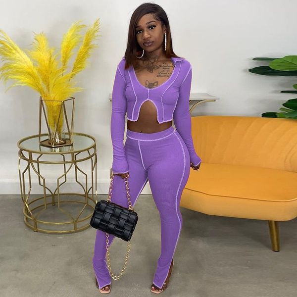 women's two piece pants ribbed tracksuit 2 set outfits bright line decoretion long sleeve crop +sporty split hem flare pant streetwear, White
women's two piece pants ribbed tracksuit 2 set outfits bright line decoretion long sleeve crop +sporty split hem flare pant streetwear, White
