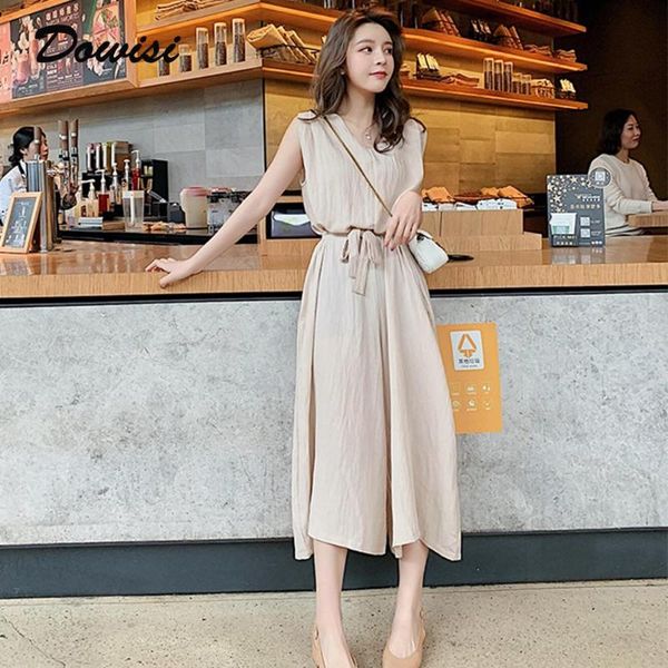 women's jumpsuits & rompers dowisi summer women strappy solid comfy wide leg casual loose dungarees bib overalls cotton linen body, Black;white
women's jumpsuits & rompers dowisi summer women strappy solid comfy wide leg casual loose dungarees bib overalls cotton linen body, Black;white