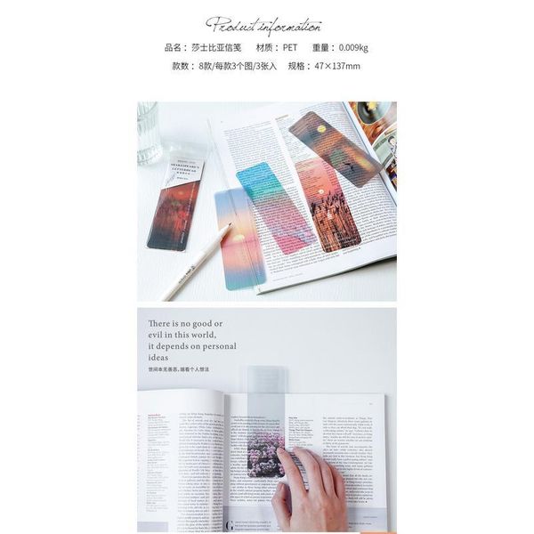 shakespeare letters themed bookmark colorful scenery pvc reading bookmarks creative book page marker stationery jllfxj
shakespeare letters themed bookmark colorful scenery pvc reading bookmarks creative book page marker stationery jllfxj