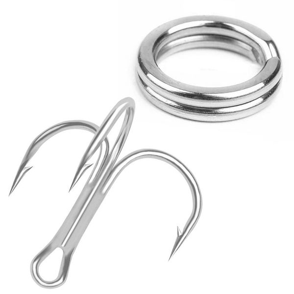 100pcs durable double loop split ring 9mm with 50pcs high carbon steel fishing hook 6
100pcs durable double loop split ring 9mm with 50pcs high carbon steel fishing hook 6