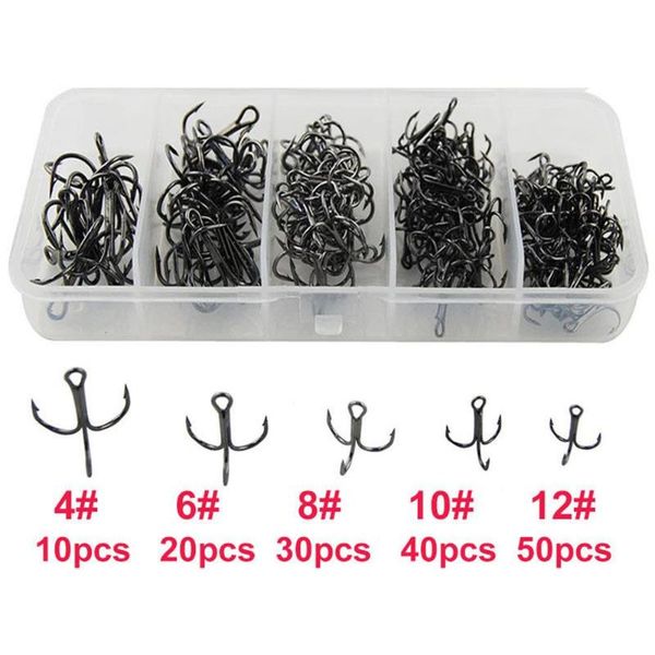 100pcs size 2/4/6/8/10 sharpened strong fishing treble hook fish tackle fishing tool accessories
100pcs size 2/4/6/8/10 sharpened strong fishing treble hook fish tackle fishing tool accessories