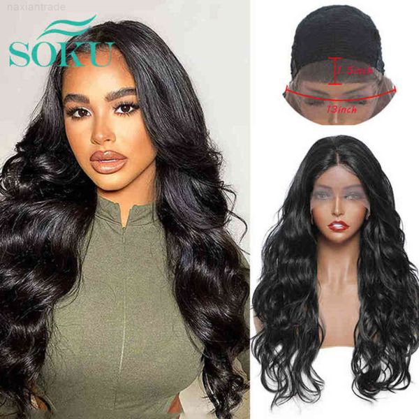synthetic long soft body wavy with baby hair color soku part heat rist lace wig for black women
synthetic long soft body wavy with baby hair color soku part heat rist lace wig for black women