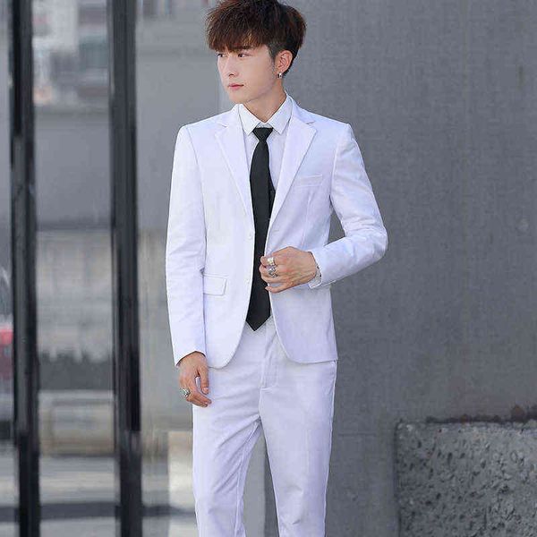 luxury men's suits blazers two piece men's korean busins casual suit youth handsome formal wedding fashion four seasons coat, White;black
luxury men's suits blazers two piece men's korean busins casual suit youth handsome formal wedding fashion four seasons coat, White;black