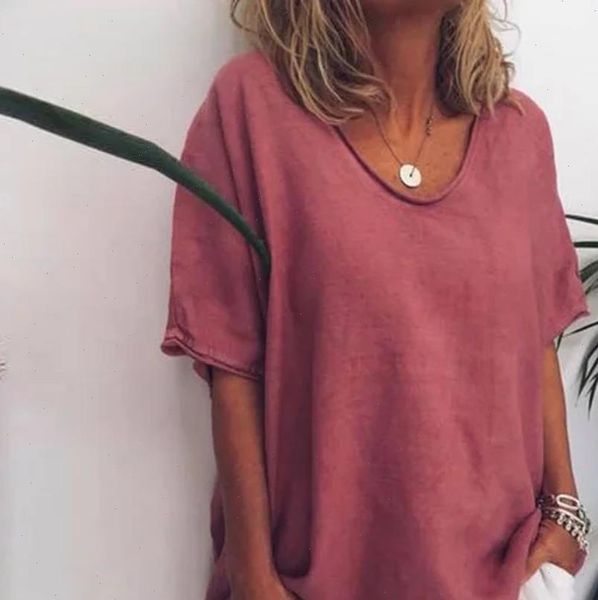 plus size summer fashion solid thin cotton linen blouse loose tee female women short sleeve shirt blusas femininas pullover, White
plus size summer fashion solid thin cotton linen blouse loose tee female women short sleeve shirt blusas femininas pullover, White