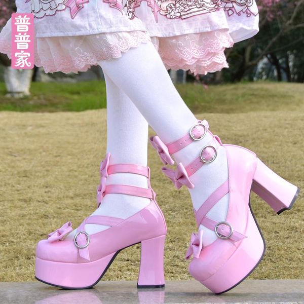 dress shoes princess sweet lolita summer and spring with high heels round head custom women pu8178, Black
dress shoes princess sweet lolita summer and spring with high heels round head custom women pu8178, Black