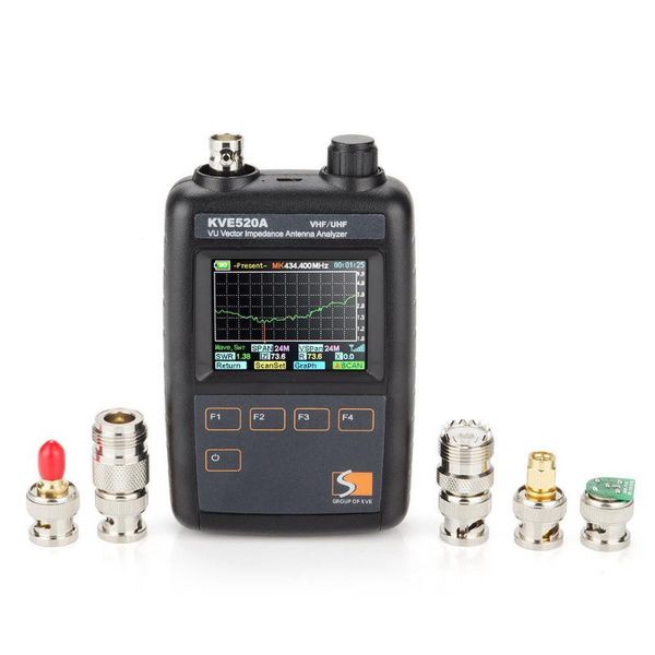 walkie talkie baofeng ham antenna analyzer kve-520a vector impedance & 5 adapter 133-177/195-280/395-520mhz professional tester
walkie talkie baofeng ham antenna analyzer kve-520a vector impedance & 5 adapter 133-177/195-280/395-520mhz professional tester