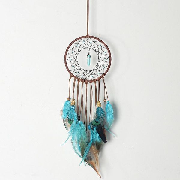 decorative objects & figurines home decor dream catcher ornaments simple handmade blue feather pendant kawaii room wind chimes decoration ac
decorative objects & figurines home decor dream catcher ornaments simple handmade blue feather pendant kawaii room wind chimes decoration ac