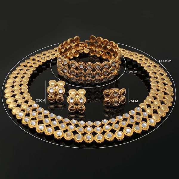 earrings & necklace right noble gold colorful jewelry set nigerian wedding woman accessories african beads flower designer, Silver
earrings & necklace right noble gold colorful jewelry set nigerian wedding woman accessories african beads flower designer, Silver