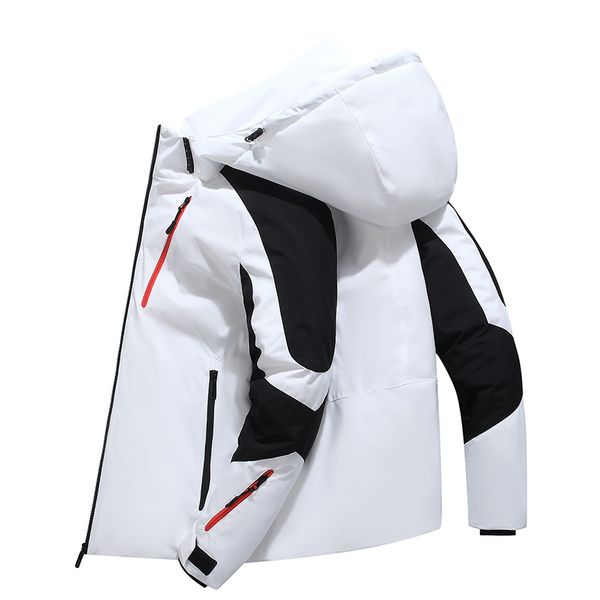 men's down parkas designer warm winter windproof coats fashion thick white duck downs jackets trend color patchwork plus size outerwear, Black
men's down parkas designer warm winter windproof coats fashion thick white duck downs jackets trend color patchwork plus size outerwear, Black