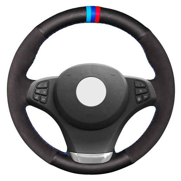 steering wheel covers black genuine leather suede hand-stitched car cover for e83 x3 2003-2010 e53 x5 2000-2006
steering wheel covers black genuine leather suede hand-stitched car cover for e83 x3 2003-2010 e53 x5 2000-2006