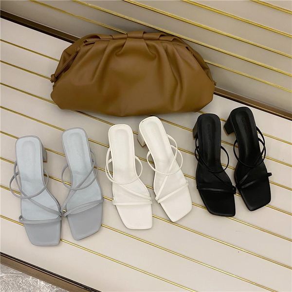 sandals monmoira med heel solid slipper women narrow band vintage square toe elegant summer shoes swc0861, Black
sandals monmoira med heel solid slipper women narrow band vintage square toe elegant summer shoes swc0861, Black