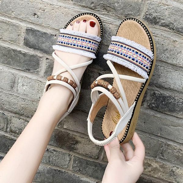 sandals women bohemian style summer seaside holiday versatile casual beach shoes for, Black
sandals women bohemian style summer seaside holiday versatile casual beach shoes for, Black