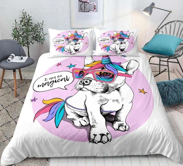 unicorn bulldog bedding set cartoon bed duvet cover set sweet dream for kids girls 3-piece colorful bedcloth
unicorn bulldog bedding set cartoon bed duvet cover set sweet dream for kids girls 3-piece colorful bedcloth