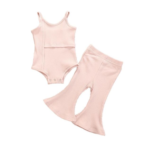 clothing sets (6m-5y)summer children's solid color sling flared pants trousers headband suit ribbed camisole f4*, White
clothing sets (6m-5y)summer children's solid color sling flared pants trousers headband suit ribbed camisole f4*, White