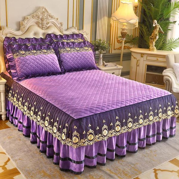sheets & sets bedspread on the bed skirt cotton sheet winter mattresses pad protector velvet thicken double queen size luxury lace set
sheets & sets bedspread on the bed skirt cotton sheet winter mattresses pad protector velvet thicken double queen size luxury lace set