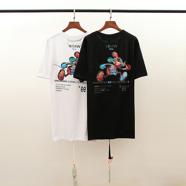 2021 off now white summer new arrow print series oversized short sleeve t-shirt, White;black
2021 off now white summer new arrow print series oversized short sleeve t-shirt, White;black