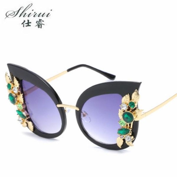 sunglasses 2021 fashion baroque women girls leafs retro brand gems summer beach glasses zonnebril dames sol, White;black
sunglasses 2021 fashion baroque women girls leafs retro brand gems summer beach glasses zonnebril dames sol, White;black