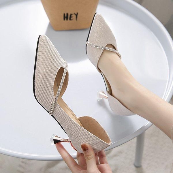 dress shoes ladies pointed high heels wine glass with rhinestone trim loafers korean prom bridal 6cm women, Black
dress shoes ladies pointed high heels wine glass with rhinestone trim loafers korean prom bridal 6cm women, Black