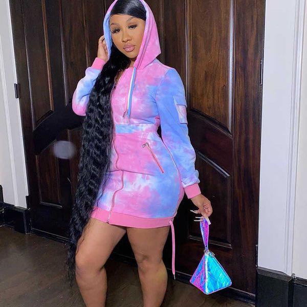 sibybo tie dye print zipper bodycon dress women autumn long sleeve hooded mini dresses casual fashion streetwear vestidos female, Black;white
sibybo tie dye print zipper bodycon dress women autumn long sleeve hooded mini dresses casual fashion streetwear vestidos female, Black;white