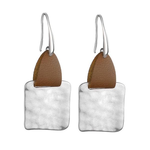 dangle & chandelier leather geometric square drop earrings for women fashion jewelry hammered copper metal statement earring 2021, Silver
dangle & chandelier leather geometric square drop earrings for women fashion jewelry hammered copper metal statement earring 2021, Silver