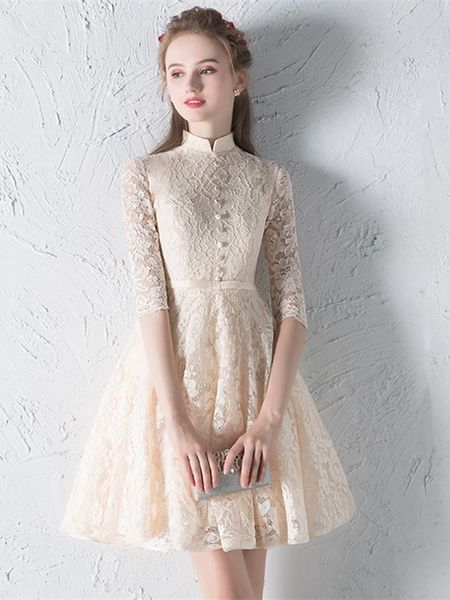 2021 new simple a-line high neck bowknot button lace sashes half sleeves prom es short mini homecoming vestido de festa fji1, White;pink
2021 new simple a-line high neck bowknot button lace sashes half sleeves prom es short mini homecoming vestido de festa fji1, White;pink