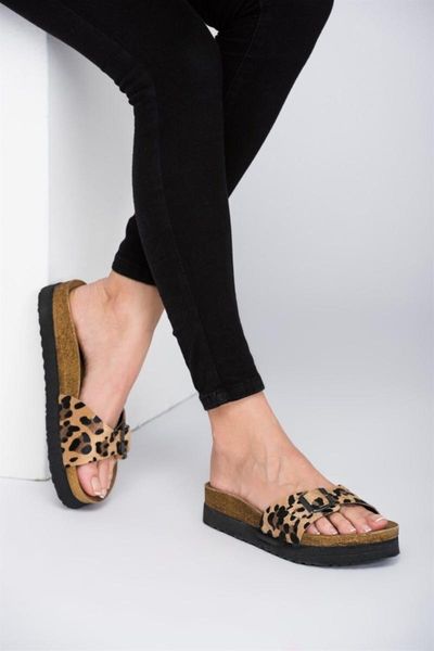 slippers leopard women d777824402, Black 
slippers leopard women d777824402, Black