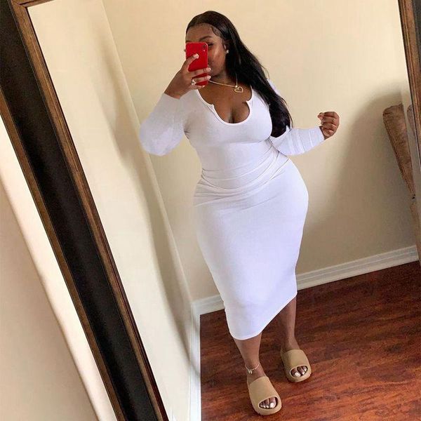 casual dresses solid u neck midi dress for women festival clothing summer trendy elegant long sleeve lounge wear streetwear, Black;gray
casual dresses solid u neck midi dress for women festival clothing summer trendy elegant long sleeve lounge wear streetwear, Black;gray