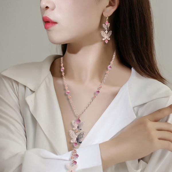 chains krasivaya 2pc set pink color butterfly italy style necklace selling for women fashion jewelry, Silver
chains krasivaya 2pc set pink color butterfly italy style necklace selling for women fashion jewelry, Silver