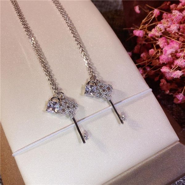 pendant necklaces all matching classic designer zircon lock key real 925 sterling silver trendy women necklace
pendant necklaces all matching classic designer zircon lock key real 925 sterling silver trendy women necklace