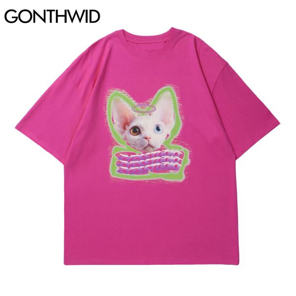 gonthwid short sleeve tees streetwear harajuku cat head print cotton casual t-shirts men summer hip hop loose tshirts male c0315, White;black
gonthwid short sleeve tees streetwear harajuku cat head print cotton casual t-shirts men summer hip hop loose tshirts male c0315, White;black