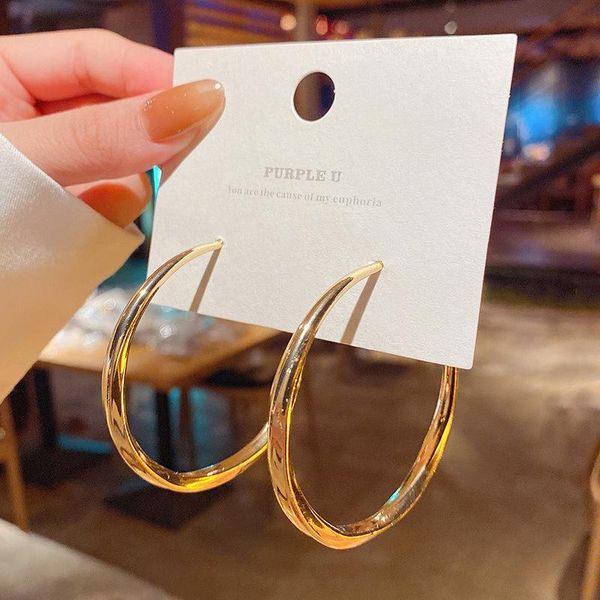 hoop & huggie simple korean fashion big round circle earrings for women geometric ear hoops earing brincos jewelry gifts, Golden;silver
hoop & huggie simple korean fashion big round circle earrings for women geometric ear hoops earing brincos jewelry gifts, Golden;silver