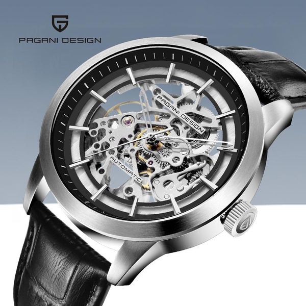 wristwatches pagani design automatic mechanical mens watches fashion casual waterproof watch men sports leather wrist relogio masculino, Slivery;brown
wristwatches pagani design automatic mechanical mens watches fashion casual waterproof watch men sports leather wrist relogio masculino, Slivery;brown