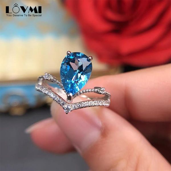 cluster rings fashion 925 sliver woman aquamarine blue gemstone water drop shape wedding ring engagement party gift adjustable jewelry, Golden;silver
cluster rings fashion 925 sliver woman aquamarine blue gemstone water drop shape wedding ring engagement party gift adjustable jewelry, Golden;silver