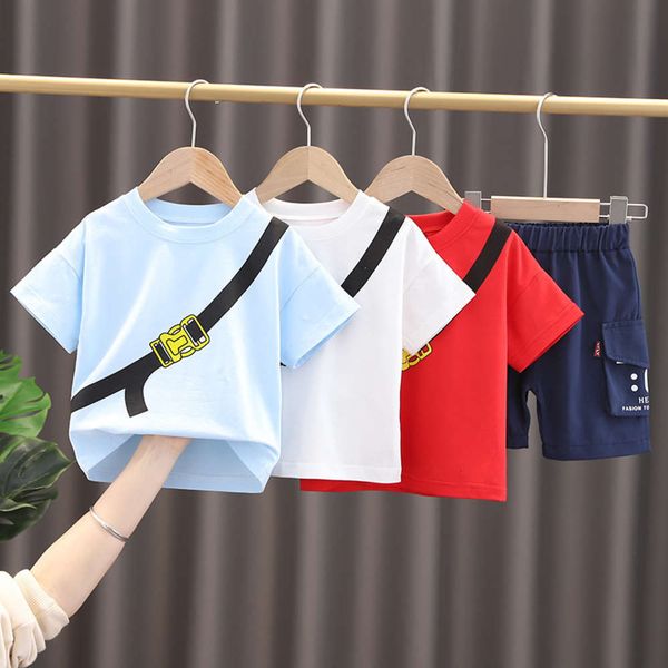 sve 2021 new boys' summer short t-shirt fashion children's two-piece suit with round neck, White
sve 2021 new boys' summer short t-shirt fashion children's two-piece suit with round neck, White