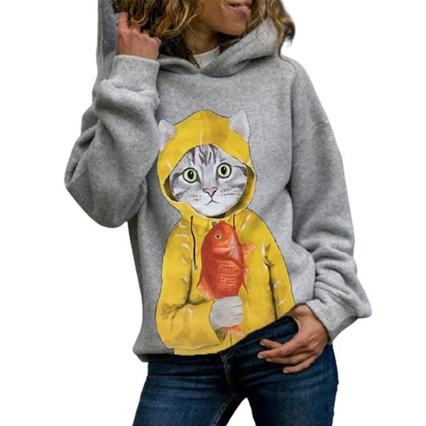 women's hoodies & sweatshirts women winter casual loose cute printed cat fish long sleeve plus size s-4xl ladies pullover sweatshirt 20, Black
women's hoodies & sweatshirts women winter casual loose cute printed cat fish long sleeve plus size s-4xl ladies pullover sweatshirt 20, Black